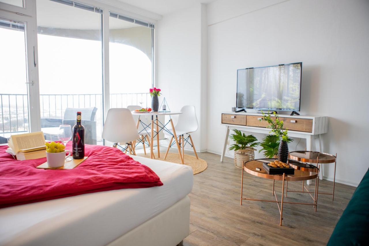 Modernes Apartment Mit Tollem Blick Ueber Die Stadt Augsburg Eksteriør bilde